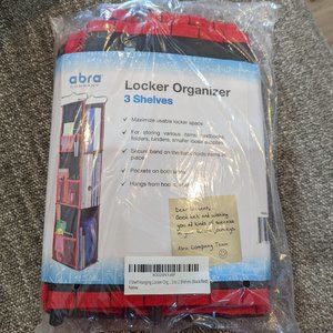 3 Shelf Hanging Locker Organizer Red/Black
